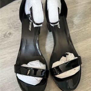 Forever Black Women's block Heels